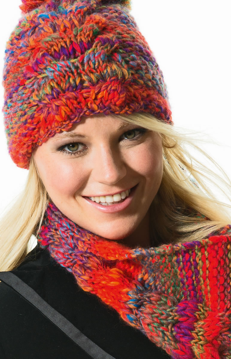 Lana Grossa LOOP + MÖSSA Olympia Color - Stickmönster (DK)