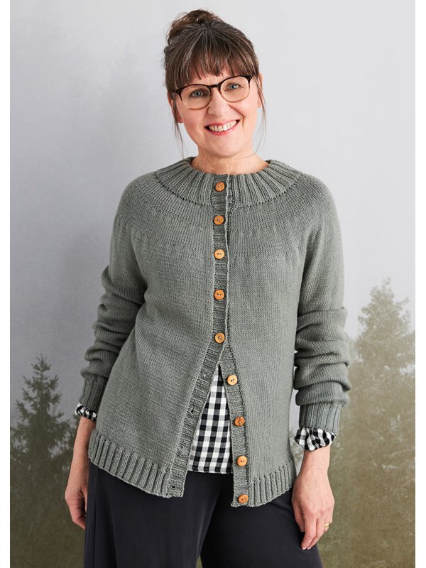 Lana Grossa CARDIGAN Cool Wool - Stickmönster (DK)