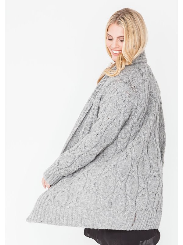 Lana Grossa LONGJACKE IM ZOPFMUSTER Alta Moda Alpaca - German Edition