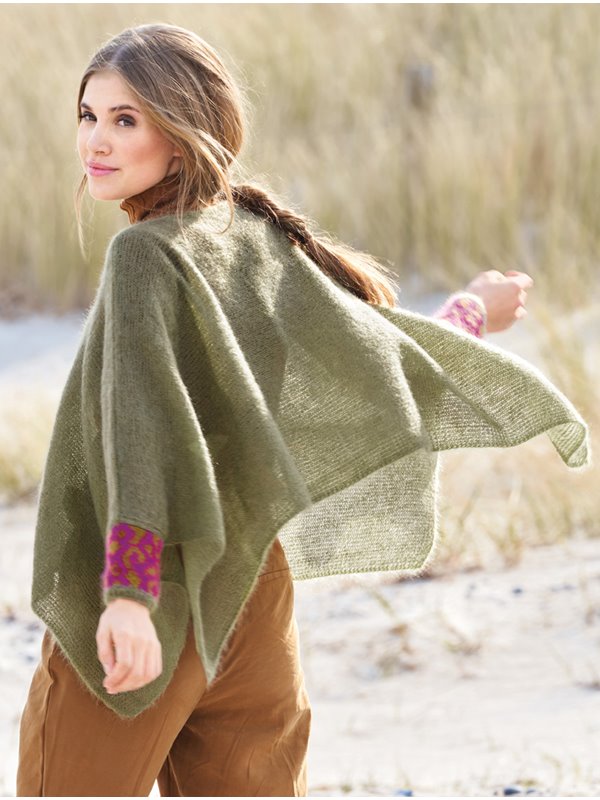Lana Grossa PONCHO Silkhair - Stickmönster (SE)