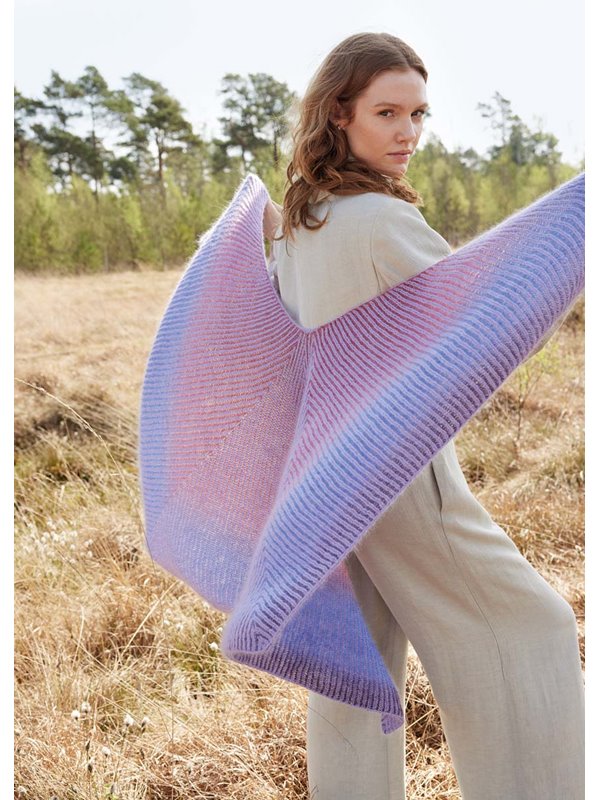 Lana Grossa PONCHOSJAL Merino Lace Aquarell, Silkhair & Cool Wool Lace