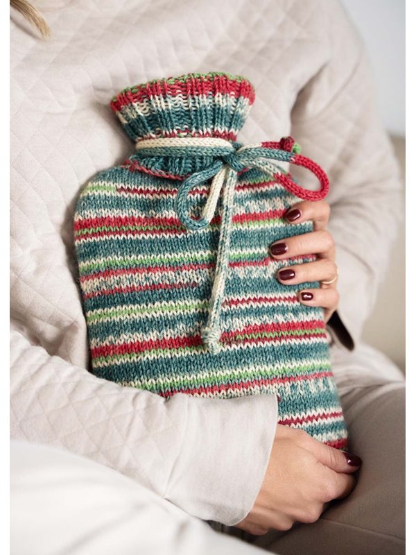 Lana Grossa ÖVERDRAG TILL VARMVATTENFLASKA Meilenweit 6-fach Merino Christmas - Stickmönster (SE)