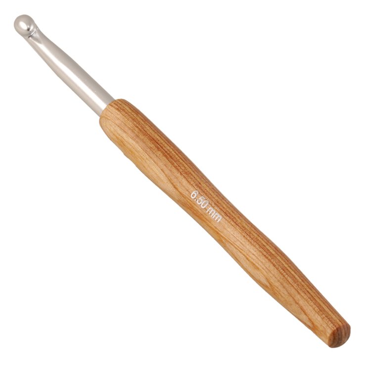 Lana Grossa Virknål Aluminium med grepp i Design-trä: Signal St. 6,5