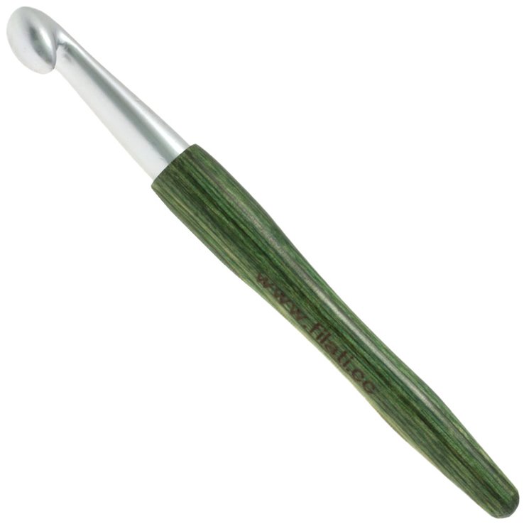 Lana Grossa Virknål Aluminium med grepp i Design-trä: Signal St.12,0