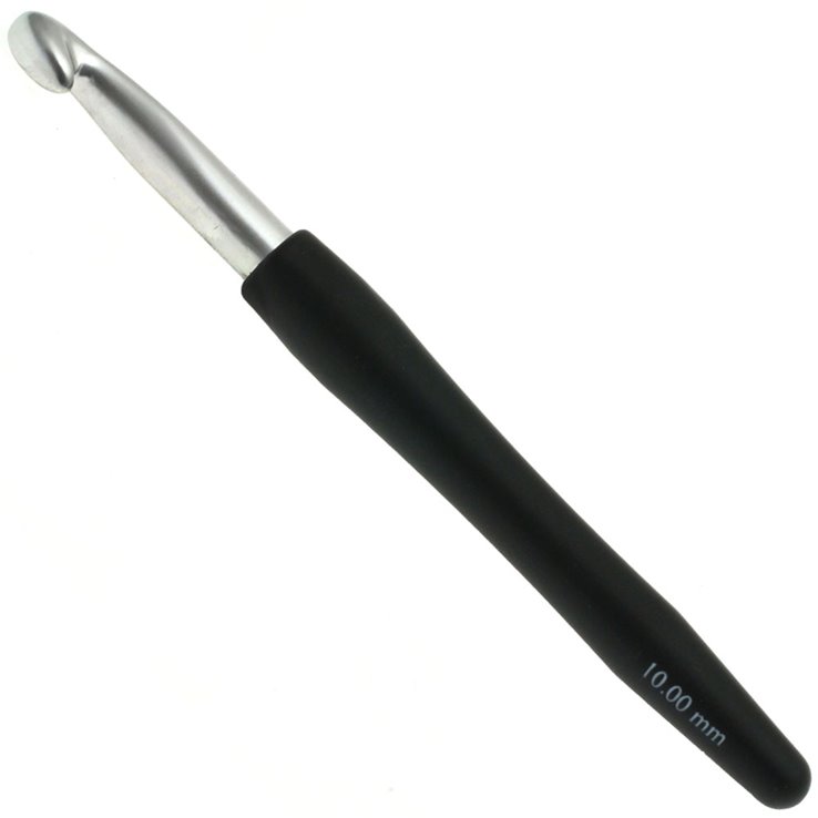 Lana Grossa Virknål Aluminium (med mjukt plastgrepp) St.10,0