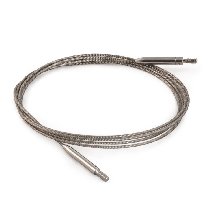 Lana Grossa Roterbar kabel Vario i rostfritt stål, fin, 120 cm