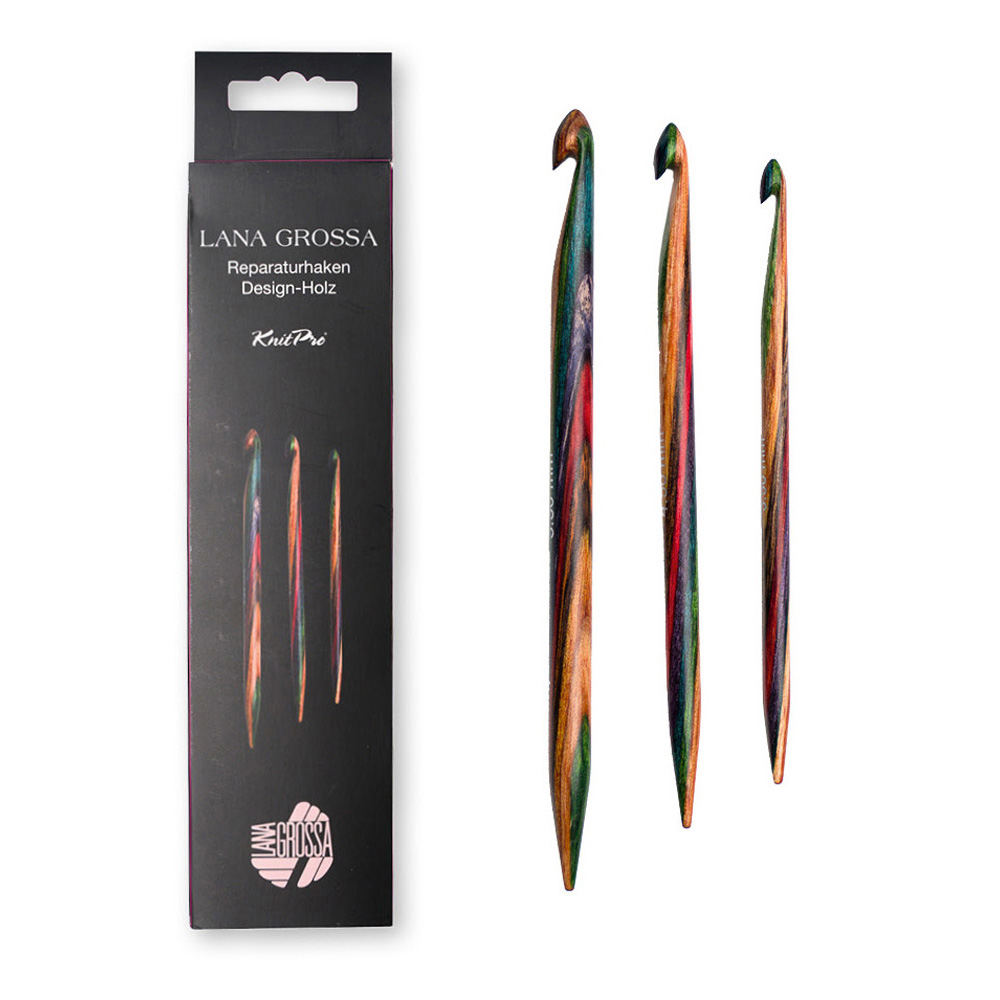 Lana Grossa Krokset för stickreparationer Design-trä