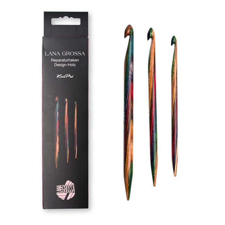 Lana Grossa Krokset för stickreparationer Design-trä
