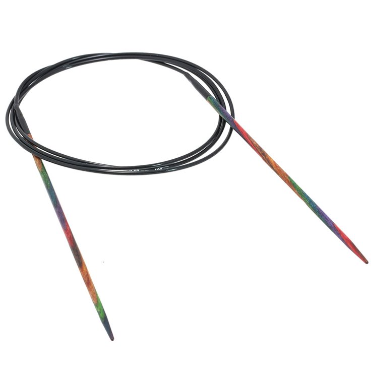 Lana Grossa Rundsticka Design-trä: Multicolor St. 2,5/100cm