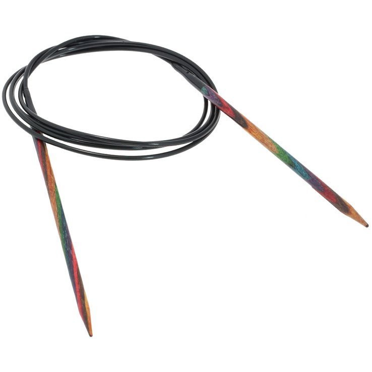 Lana Grossa Rundsticka Design-trä: Multicolor St. 3,75/120cm