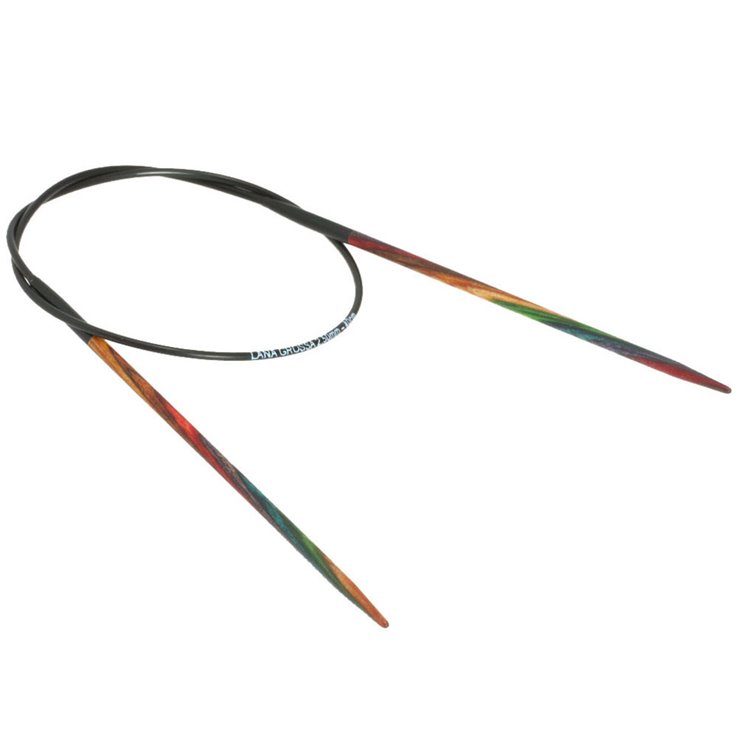 Lana Grossa Rundsticka Design-trä: Multicolor St. 2,5/40cm