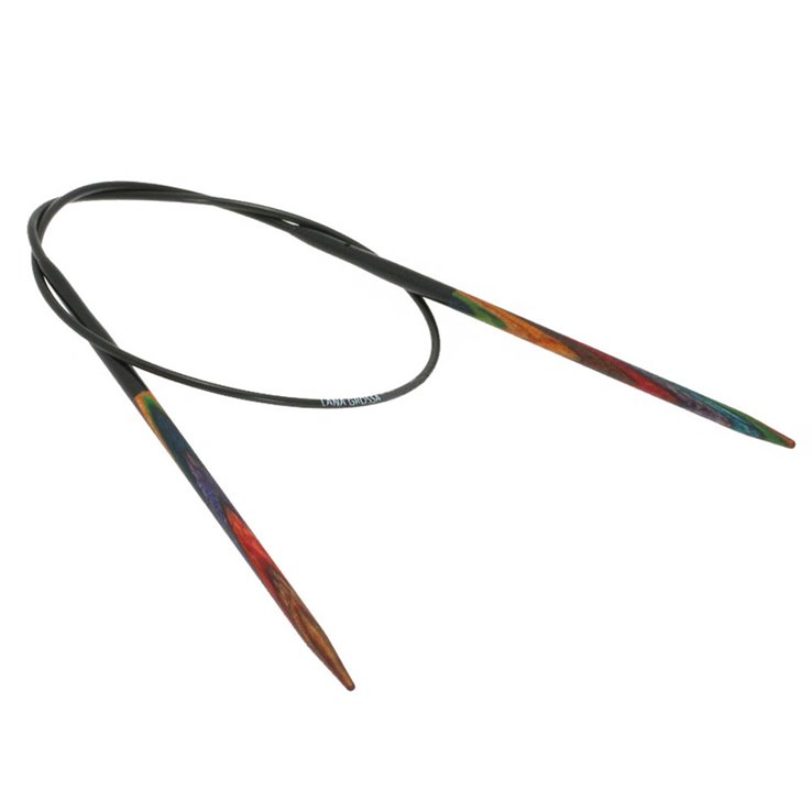 Lana Grossa Rundsticka Design-trä: Color St. 3,75/40cm