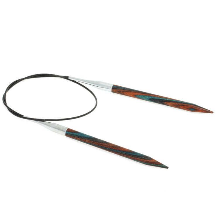 Lana Grossa Rundsticka Design-trä: Color St. 7,0/60cm