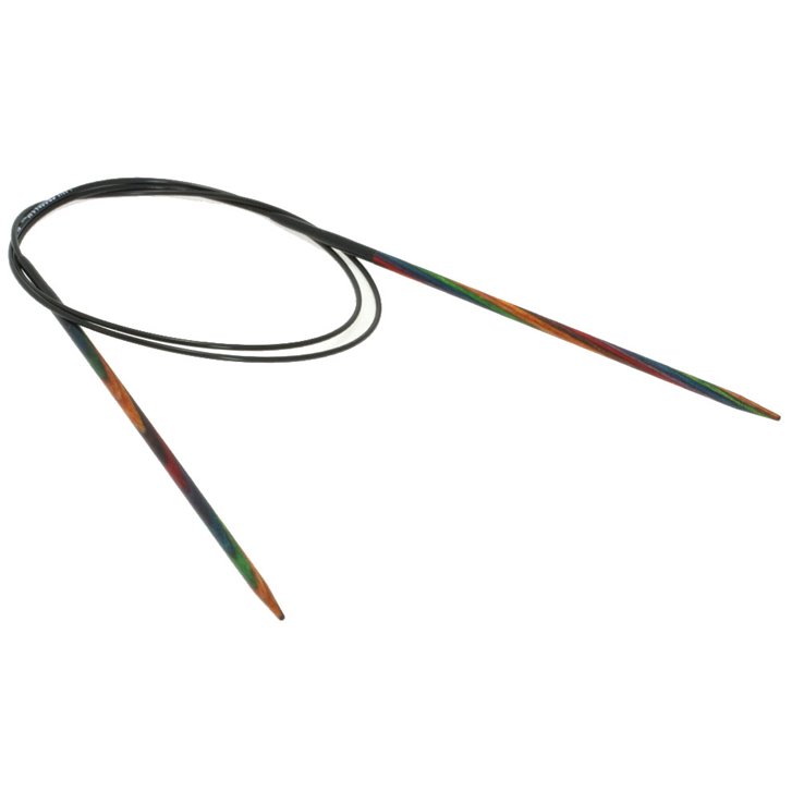 Lana Grossa Rundsticka Design-trä: Multicolor St. 3,0/80cm