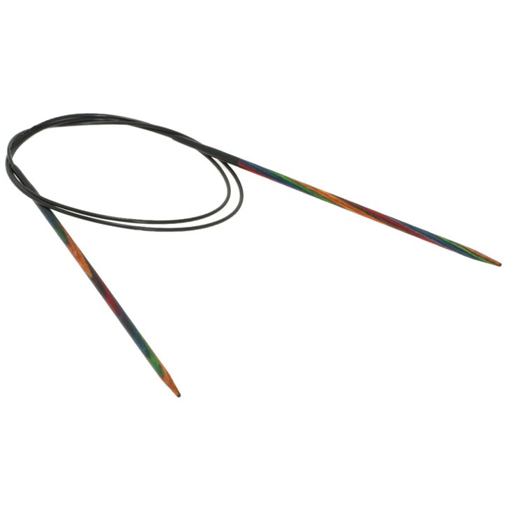 Lana Grossa Rundsticka Design-trä: Multicolor St. 3,25/80cm