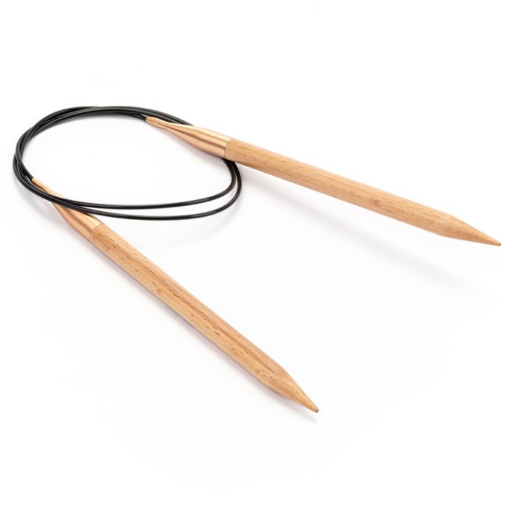 Lana Grossa Rundsticka bok st. Rundpinne bøk st. 8,0/ 80cm