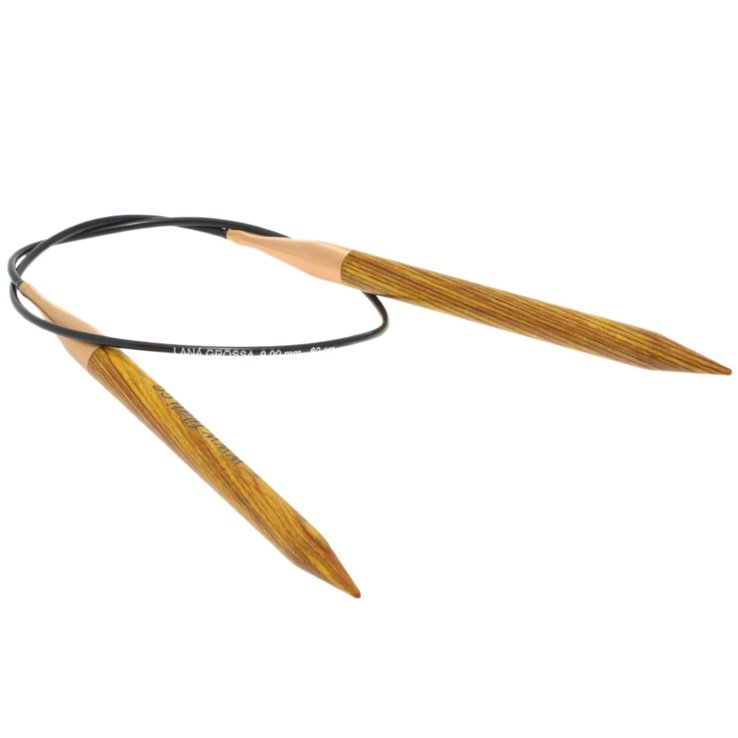 Lana Grossa Rundsticka Design-trä: Signal St. 9,0/60cm