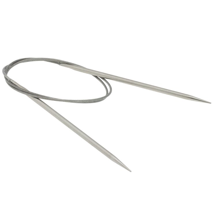 Lana Grossa Rundsticka i rostfritt stål 4,5/100cm