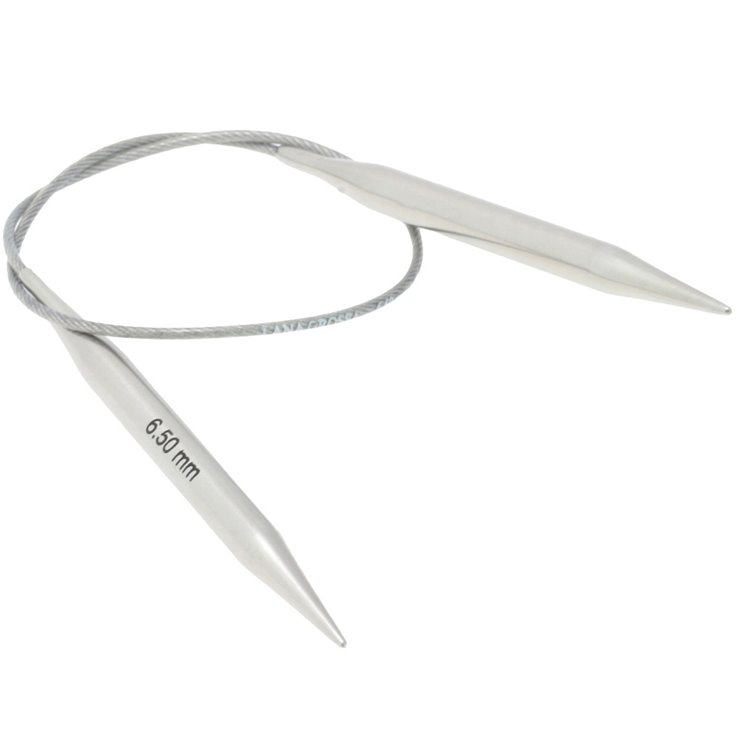 Lana Grossa Rundsticka i rostfritt stål 6,5/40cm