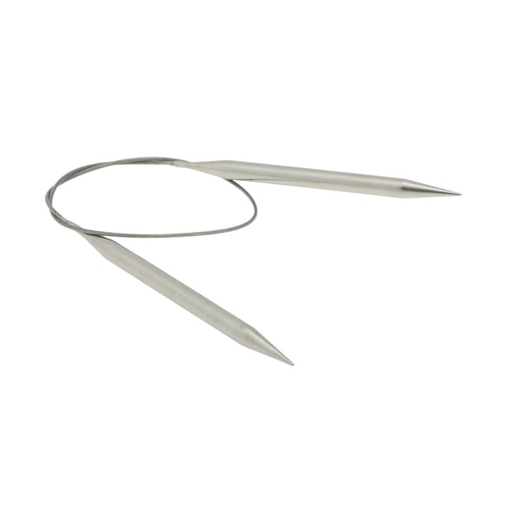 Lana Grossa Rundsticka i rostfritt stål 8,0/60cm