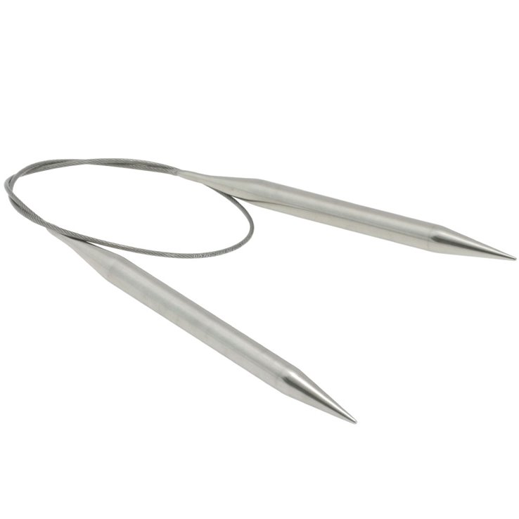 Lana Grossa Rundsticka i rostfritt stål 9,0/60cm