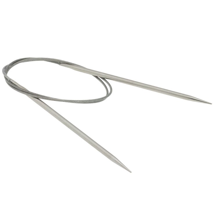 Lana Grossa Rundsticka i rostfritt stål 4,0/80cm