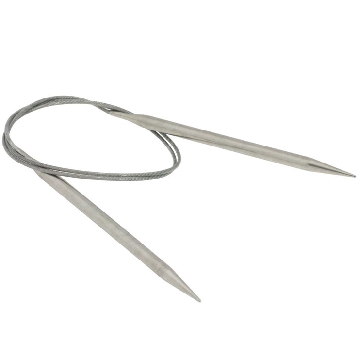 Lana Grossa Rundsticka i rostfritt stål 6,0/80cm