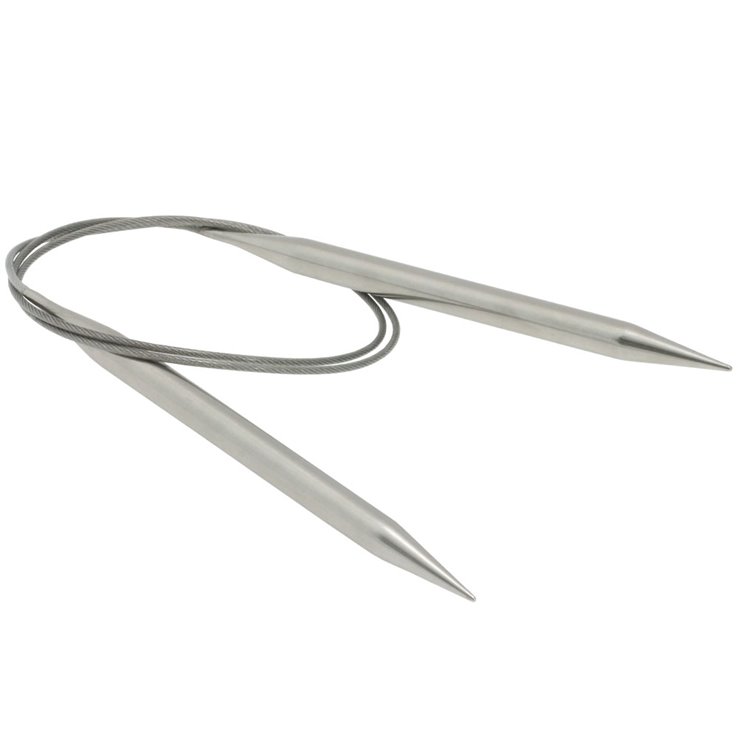 Lana Grossa Rundsticka i rostfritt stål 8,0/80cm