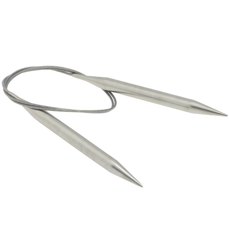 Lana Grossa Rundsticka i rostfritt stål 9,0/80cm