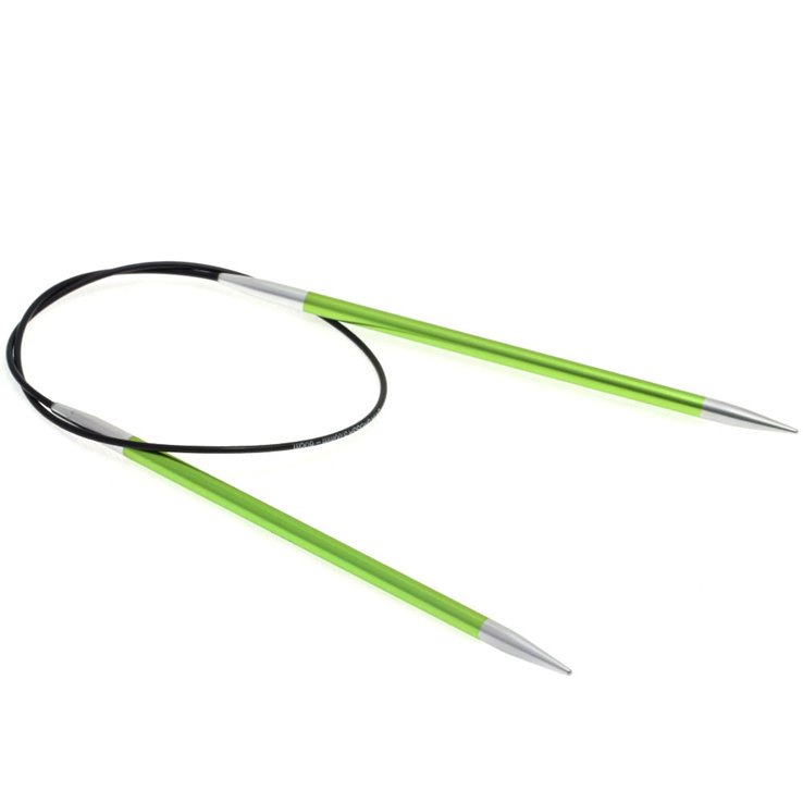 Lana Grossa Rundsticka Aluminium Rainbow St. 5,0/40cm