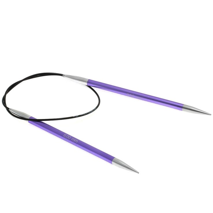 Lana Grossa Rundsticka Aluminium Rainbow St. 6,0/60cm