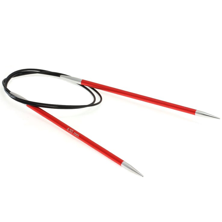 Lana Grossa Rundsticka Aluminium Rainbow St, 4,5/80cm