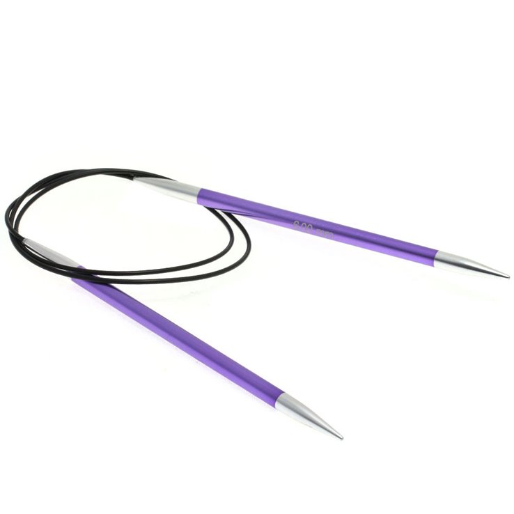 Lana Grossa Rundsticka Aluminium Rainbow St. 6,0/80cm