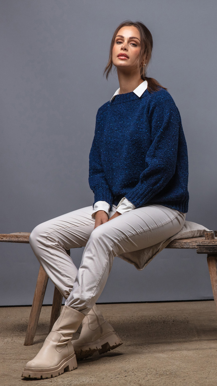 FILATI Studio TOPDOWN PULLOVER Landlust Soft Tweed 180 - Stickmönster (SE)