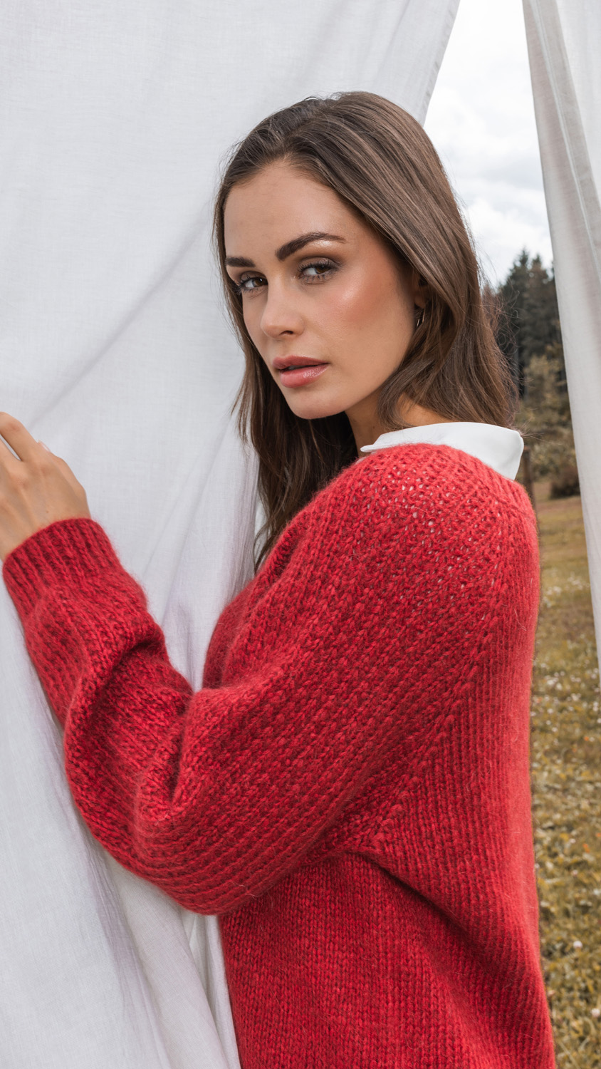 FILATI Studio TOPDOWN PULLOVER Brigitte No. 2 - Stickmönster (SE)