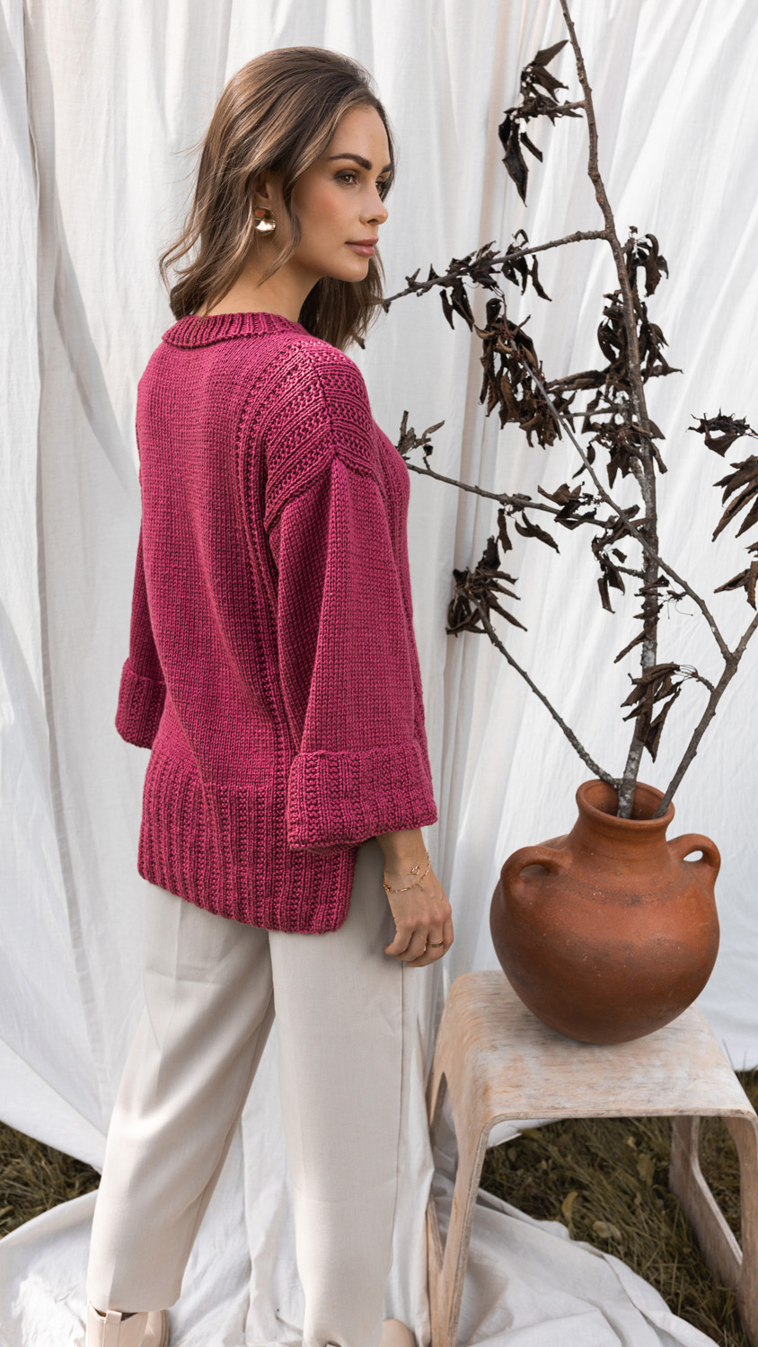 FILATI Studio PULLOVER Puro Vegano - Stickmönster (SE)